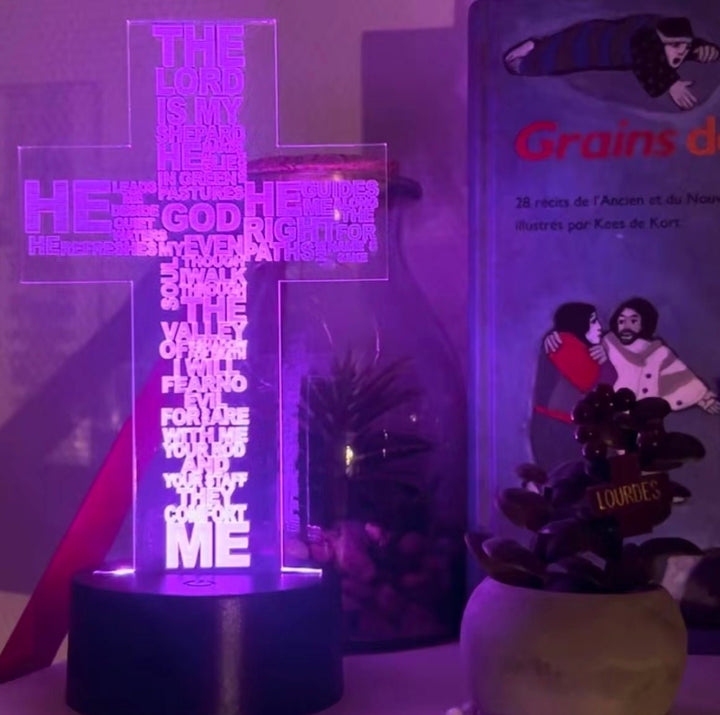 Holy Cross Christian Lamp