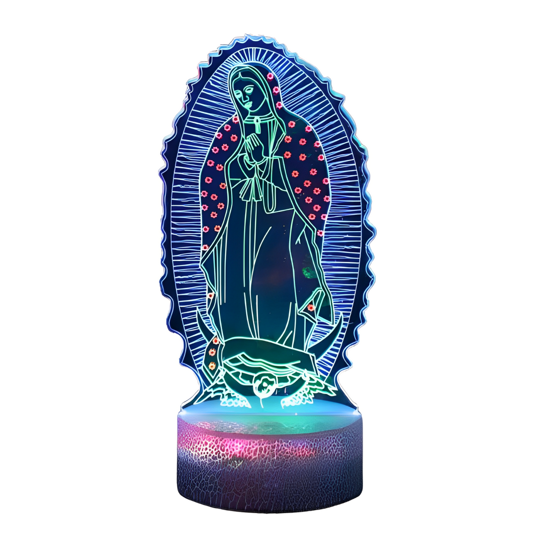 lampe chrétienne notre dame de guadalupe