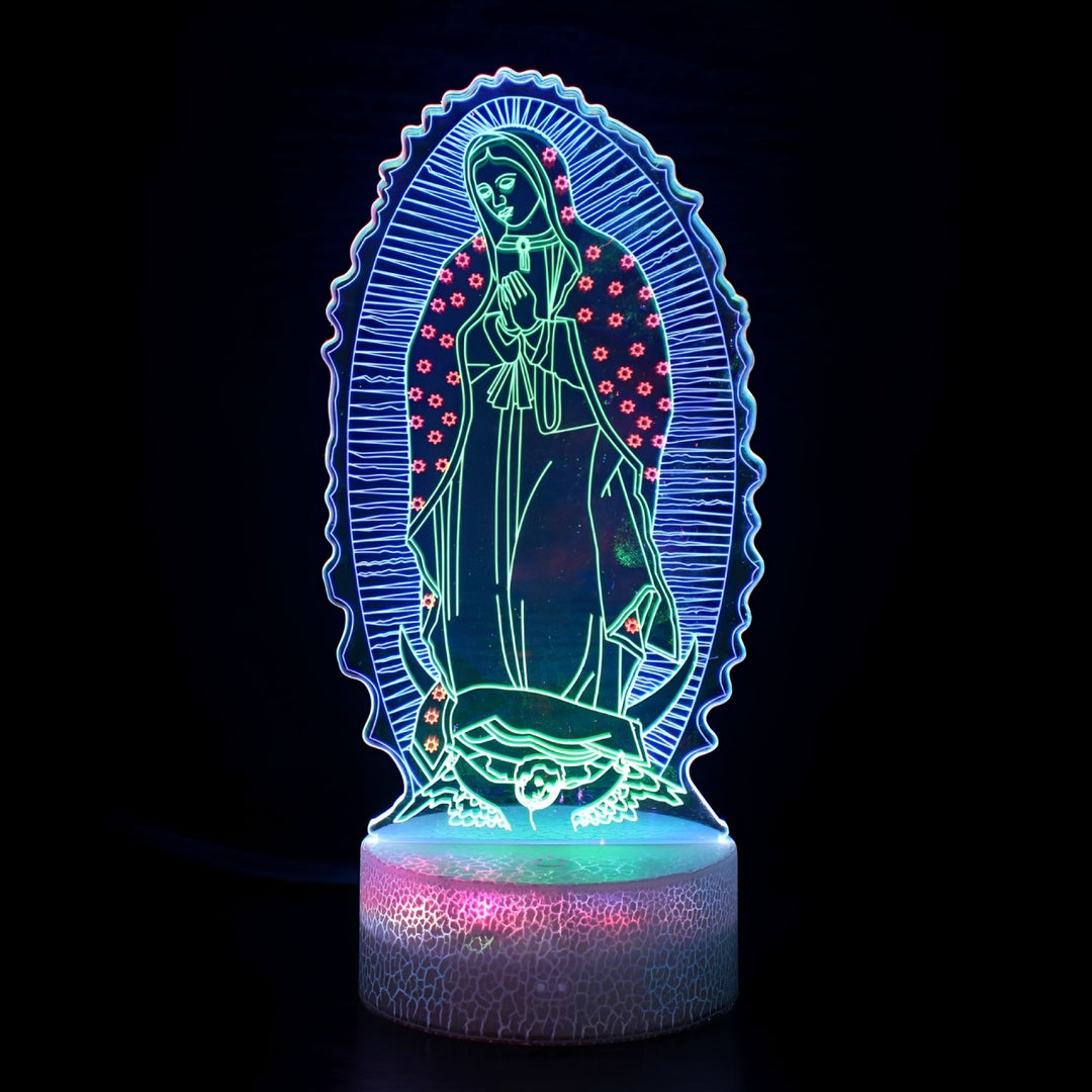 lampe chrétienne notre dame de guadalupe