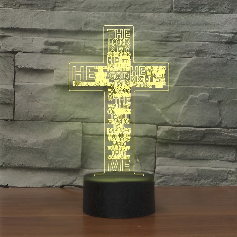 lampe chrétienne sainte croix