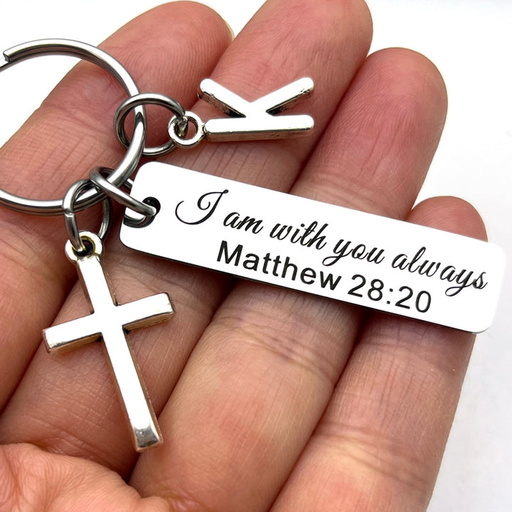 porte-clés chrétien matthieu 28:20
