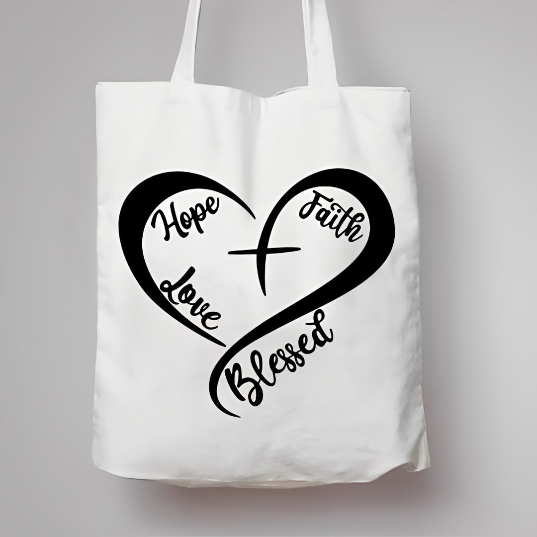 tote bag chrétien blessed