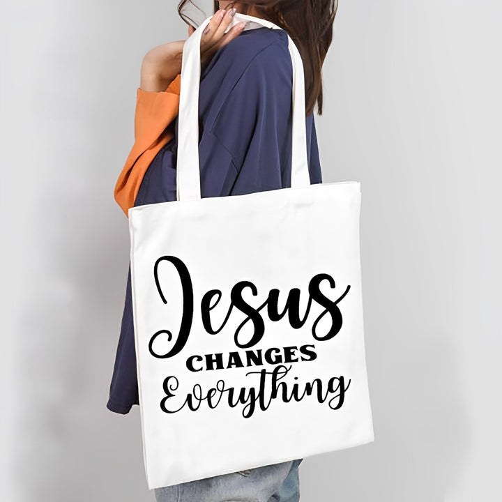 Tote Bag Chrétien Jésus Change Tout