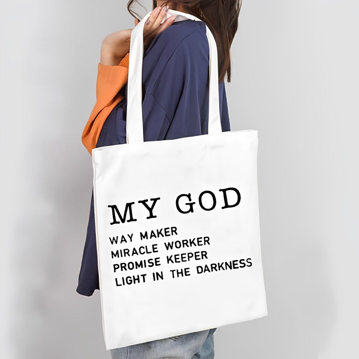 tote bag chrétien my god