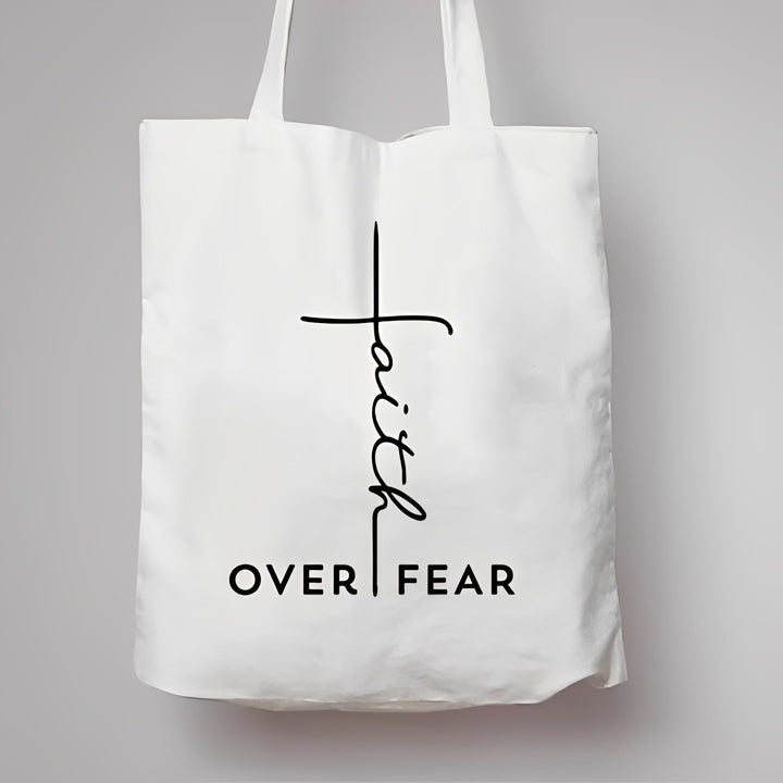 tote bag chrétien over fear