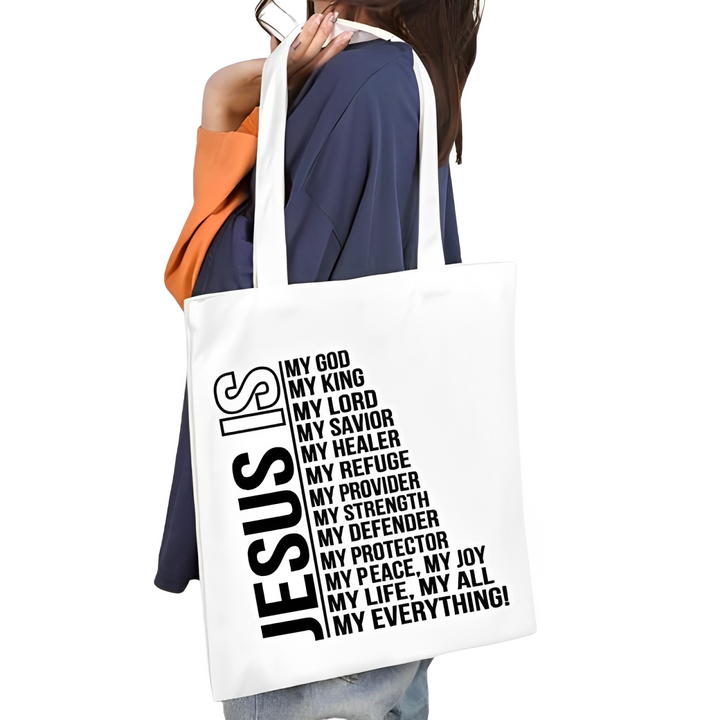tote bag chrétien jésus is my lord