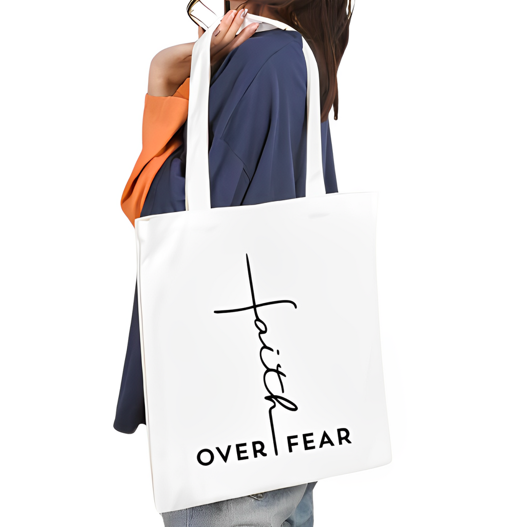 tote bag chrétien over fear